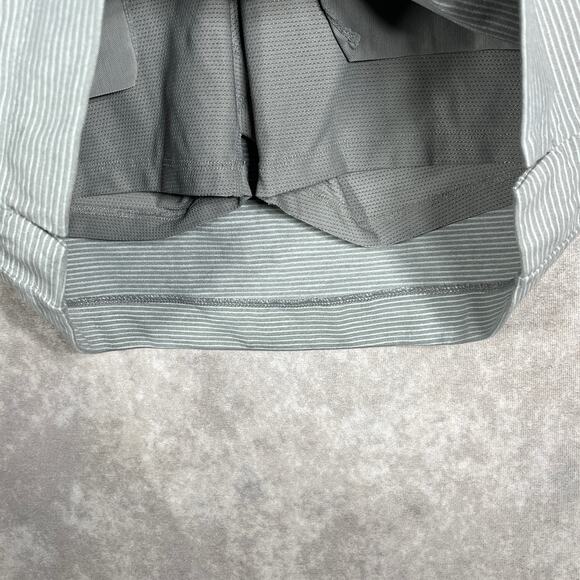 Athleta Modern Metro Midtown Skort Skirt Womens Size XS Gray Striped Drawstring‎ - Picture 3 of 10